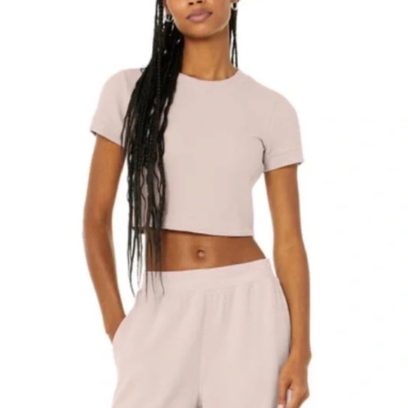 ALO Yoga Taupe Crop Top - Picture 4 of 4